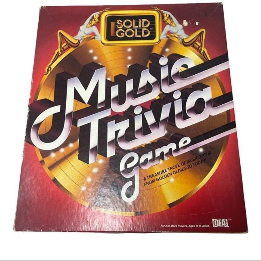 VINTAGE Solid Gold Music Travia Game (ALL pieces included!)